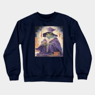 Whimsigoth Frog Magician Crewneck Sweatshirt